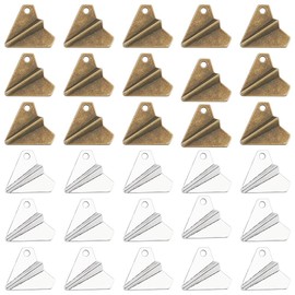 SUNNYCLUE 1 Box 80Pcs Paper Airplane Charm Bulk Plane Charms Retro Silver Alloy Vintage Small Cute Flight Charm for Jewelry Making Charms Supplies DIY Necklace Bracelet Earrings Keychains Craft Gifts,