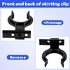 ANBEEISS 20 Pcs Kickboard Clips, Kitchen Kick Board Plinth Clips
