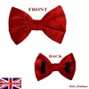New Dogs Bow Tie Valentine's Day Christmas Velvet red LOVE