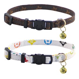 Yizepet Cat Collars, Breakaway Kitten Collar, Cute Kitty Collar in 2 Pack, Pet Supplies Accessories