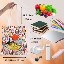 BWWKTOP Clown Evil Clown Crossbody Bag Pennywise Fans Gift Pennywise Face Shoulder Bag Pennywise Merch (Clown-TG)