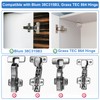 40pcs Cabinet Restrictor Clips, Cabinet Hinge Restriction Clips for Grass