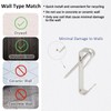 ATDORO 136pcs Picture Hangers, 5 Sizes Picture Hanging Kits, Picture