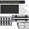 FRMSAET Under Desk Keyboard Tray Heavy-Duty All-Metal Material 20/24/30 inches