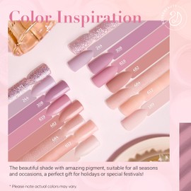 AZUREBEAUTY 30Pcs Dip Powder Nail Kit with Matte Top Coat, 8 Neutral Nude Lilac Colors, Starter Set