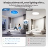 CASAZEN 12" Ceiling Light Cover, 1 Pcs Flush Mount Light