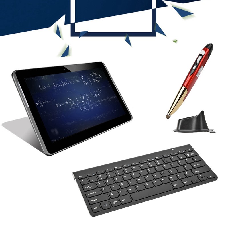 KM-801 Slim Mini 2.4G Wireless Keyboard Pen Mouse Set for