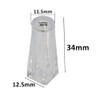 Cutelec Pull Cord Tassel 6pcs Clear Plastic for Blinds Pull