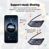 iSunergy Motorcycle Bluetooth intercom MS20 2000m Helmet Intercom,20 Riders Motorcycle