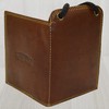 Roberto Genuine Leather Neck Pouch in Dark Brown, brown, Classic