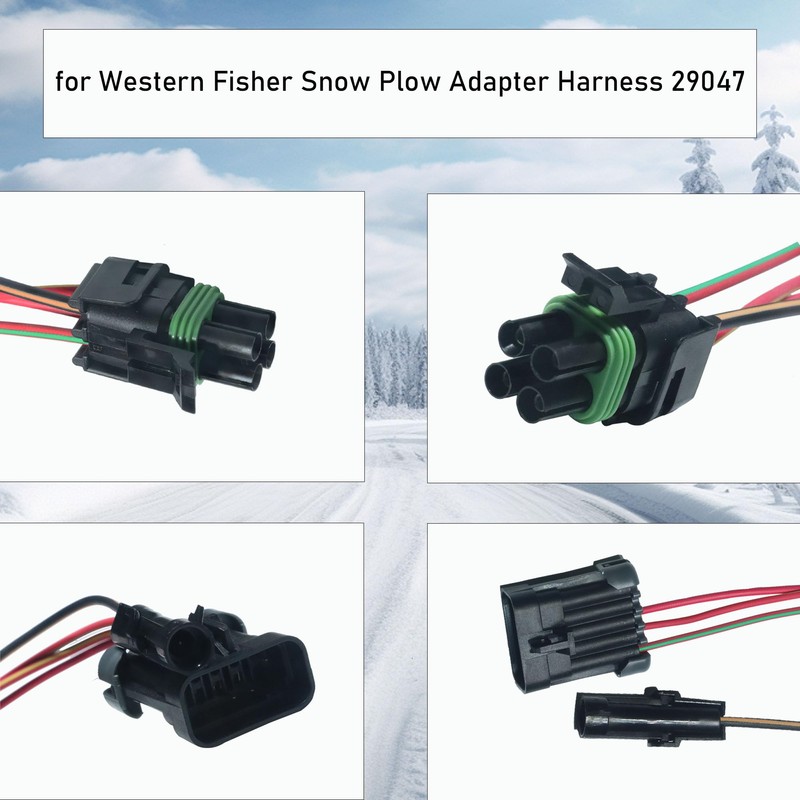 29047-4 Pin, 1 Pin, and 10-Pin Adapter Harness Pigtail Kit