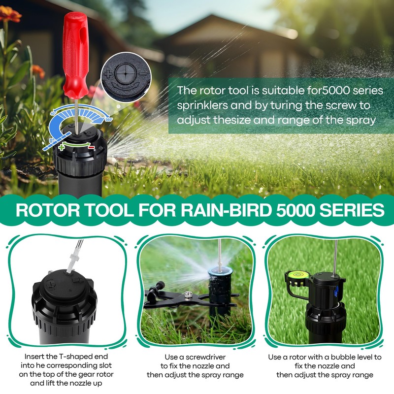 3 in 1 Sprinkler Head Tool Kit Compatible with Rain
