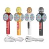 Music Micrófono Bocina Bluetooth Karaoke Luz Led