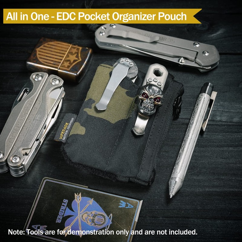 VIPERADE VE17 Small EDC Pouch, EDC Pocket Organizer with DIY