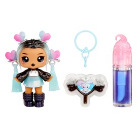 Yummiland Lip Gloss Doll: Sour Sweeties - Nina Heartpop Includes DIY Lip Gloss + Removable Keychain, Cosmetic Play, Collectible, Ages 4+