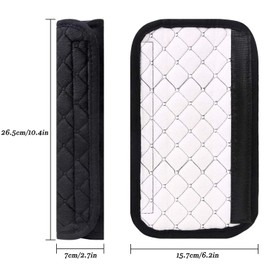 SHANGFENG 2 PCS Car Seat Belt Pads Soft Straps Multifunctional Seat Belt Cover Universal Strap Cushion Comfortable Car Seat Belt Cover Shoulder Pads for Girls Boys Adults