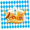 40pcs Oktoberfest Paper Napkins German Oktoberfest Party Napkins 6.5x6.5 Inch