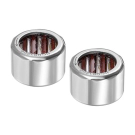 Kozelo RC081208 Needle Roller Bearing - [1/2 Inch x 3/4 Inch x 1/2 Inch) Disposable Clutch Bearing for Gearbox with Chrome Steel Wheels Pack of 2