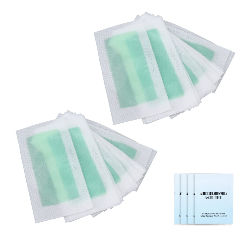 40pcs Wax Strips Kit Double Sides Fast Hair Remover Strips