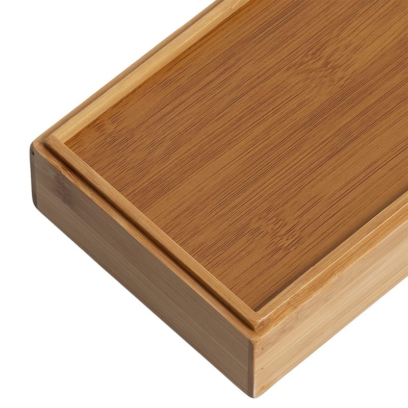 Zeller 13318 Organiser Box Set of 2 Bamboo Approx. 14.5