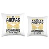 Venezuelan Snacks Arepa Making Arepa Flour Arepas Grill Throw Pillow