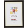 Nakabayashi F-TMS-411-D Two-Tone Photo Frame, A4/B5 Black