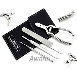 Manicure, Pedicure Chiropody Ingrown Toenail Clipper Podiatry Podiatrist Kit 4 Piece with Nail Files