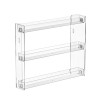 Unbranded Clear Acrylic Nail Polish Display Rack Wall Mount Shelf