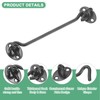 M METERXITY 4-Pack Hook and Eye Latch for Door 6