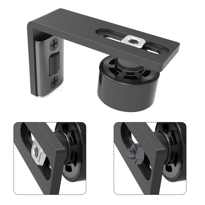 TSMST Sliding Barn Door Floor Guide Adjustable Wall Mount Flush