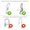 BESTJEEF Pre Rinse Sprayer Commercial Sink Faucet Spray Valve Chrome