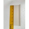 Black 2 x 6 in Ceramic Tile Bullnose Mud Cap