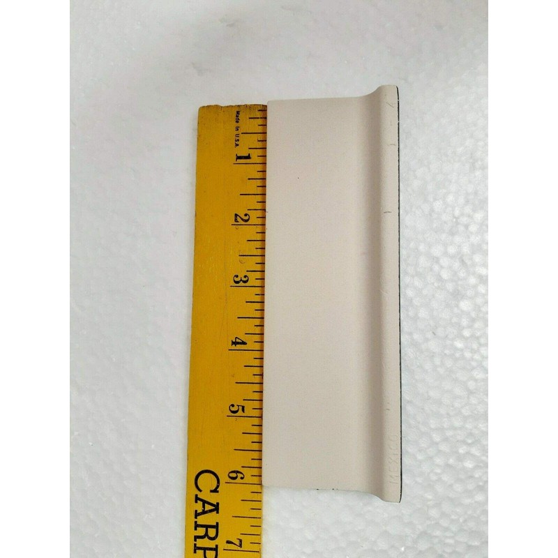 Black 2 x 6 in Ceramic Tile Bullnose Mud Cap