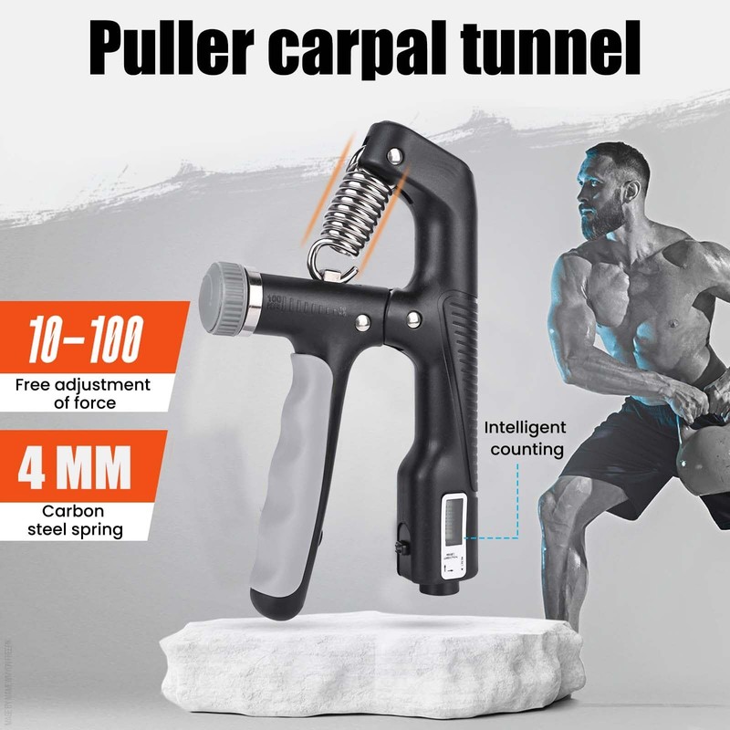 Hand Trainer Forearm Trainer: Finger Trainer with Counting Function 10-100