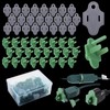 Maasechs 25 Sets Green Weatherproof Gaskets and Plug Protectors Covers