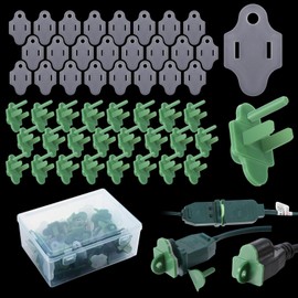 Maasechs 25 Sets Green Weatherproof Gaskets and Plug Protectors Covers Outdoor Plug Cover Extension Gfci Cord Christmas Lighting Installation Weatherproof Kit Outdoor Stop Tripping