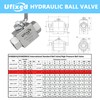 Ufixed 3/8" High Pressure Hydraulic Ball Valve Pressure Washer Ball