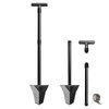 DR.ÖTEK Spade Shovel, Heavy Duty Digging Tool T Handle, Serrated