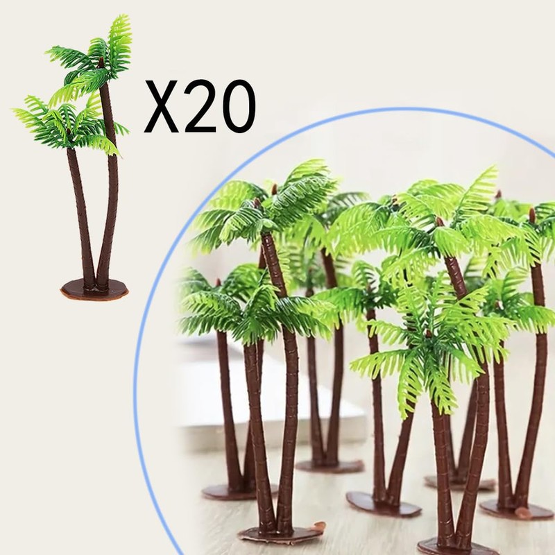 Zasvec Model Trees Palm Trees Pack of 20 Palm Tree
