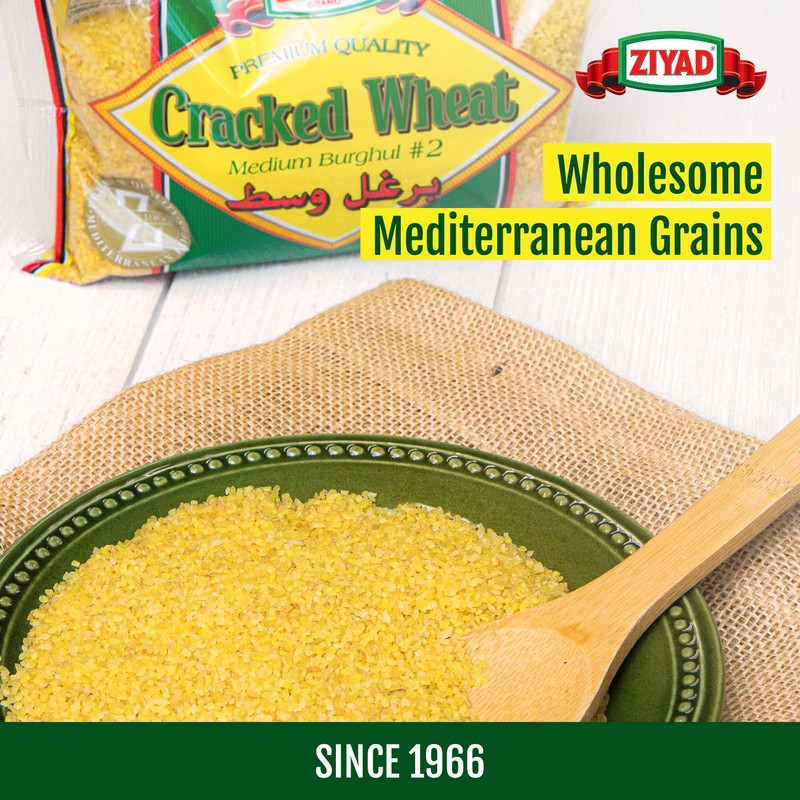 Ziyad Cracked Bulgur Wheat | Medium #2, 32oz | Fiber-Rich