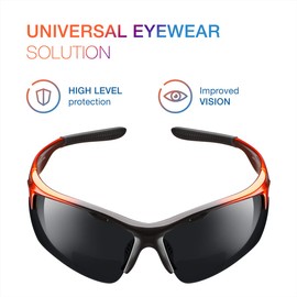 ToolFreak Rebel Bifocal Safety Glasses Rated to UKCA, UKNI, CE EN166, Accessories Included (Smoke Tinted (+1.5))