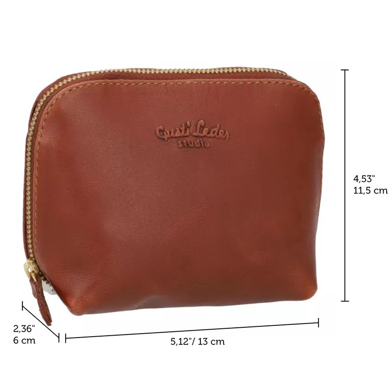 Gusti Leder Studio "Leo" Genuine Leather Cosmetic Make-Up Beauty Bag