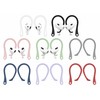 A-Focus 8 Pairs Ear Hooks for AirPods 4 3 2 1, Anti-Slip, Ergonomic Design, Clip Ergonomic Design Sport Accessories Compatible with AirPods Pro 2nd 1st Black White Pink Purple Red Green Gray Blue