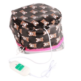 Cute Bear Electric Hair Thermal Care Cap Heating Oil Treatment Beauty Hair Nourishing Cap
