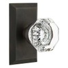 Nostalgic Warehouse Studio Plate Waldorf Crystal Door Knob