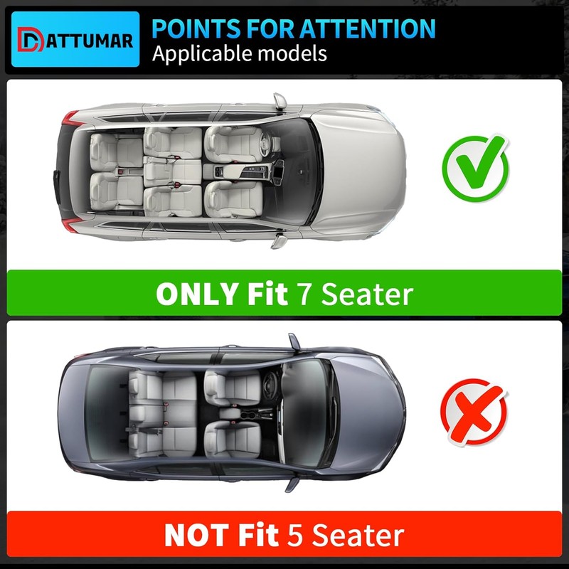 Cargo Mat Compatible with 2010-2024 Toyota 4 Runner 7 Seat