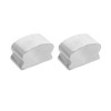 2 Pack Handrail Cap, Stainless Steel Horseshoe Shaped Handrail End