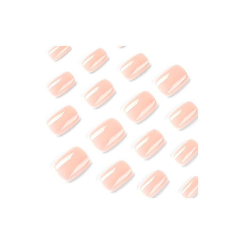 24 Piezas de Uñas Postizas a Presión, Uñas Falsas Cuadradas