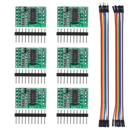 AEDIKO 6pcs HX711 Weight Weighing Load Cell Conversion Module Sensors AD Module with 20pcs Jumper Cables 20cm