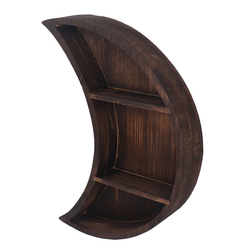 Moon Shelf Room Decor Wall Mounted Crescent Moon Shelf Wooden